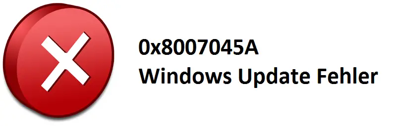 0x8007045a windows update error