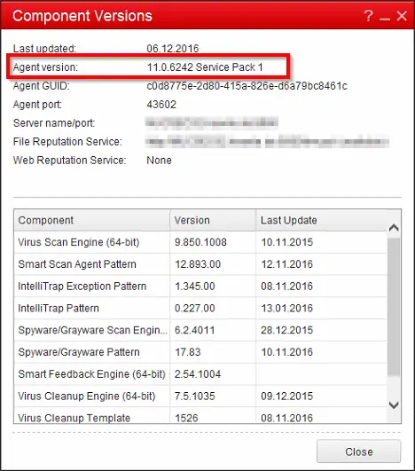 OfficeScan 11.0.6242 Service Pack 1