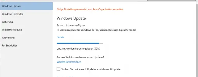 Windows 10 feature update download
