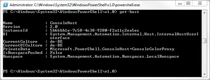 PowerShell version 2.0