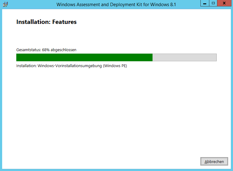 Installation of Windows ADK Assessment Deployment Kit