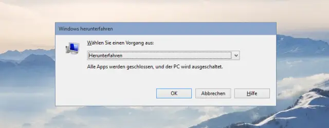 Windows 10 shutdown F4