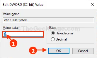 Win31 Value Data