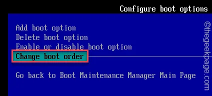 Change minimum boot order