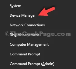 Win + X Device Manager