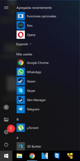 Change language in Windows 10