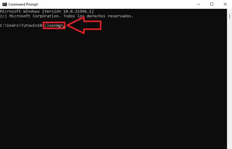 cleanmgr command prompt.