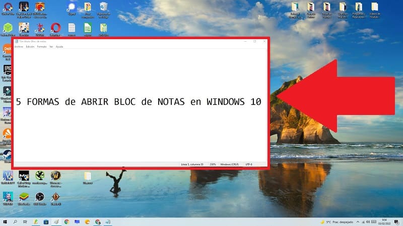 Notepad Home Windows 10.