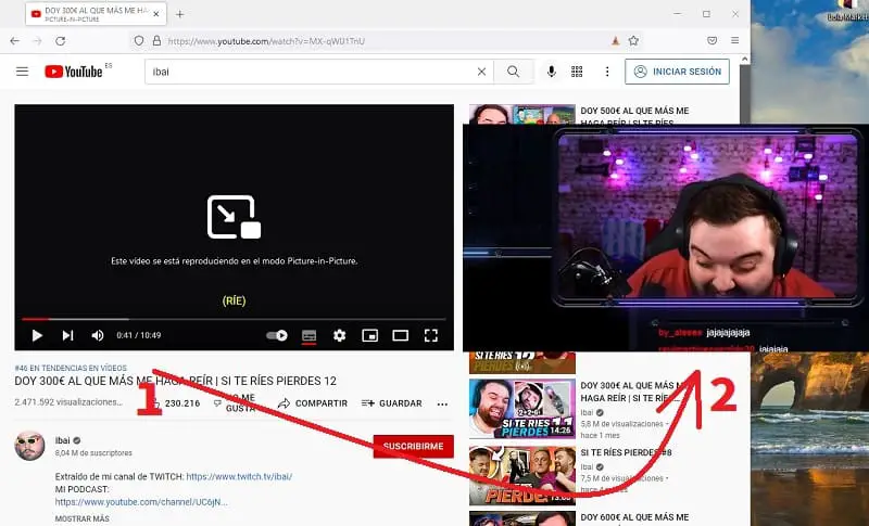 youtube floating window firefox