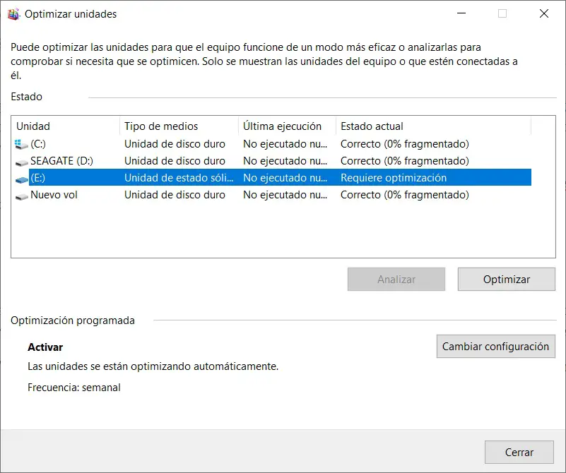 optimize ssd-in-windows-10