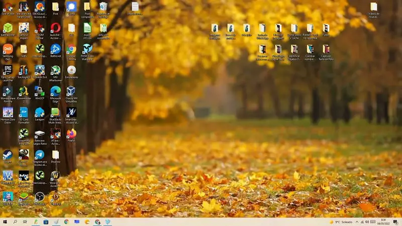 Put an autumn live wallpaper on PC.