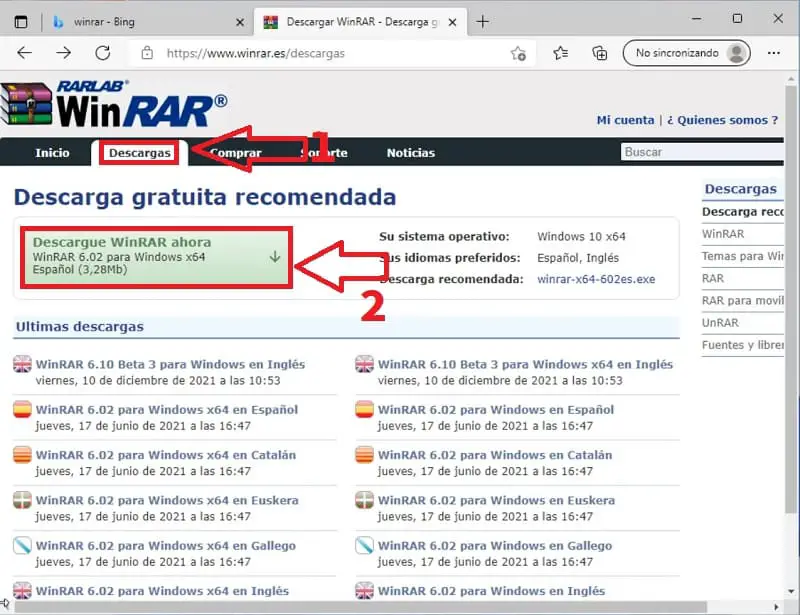 Install Winrar on Windows 11.