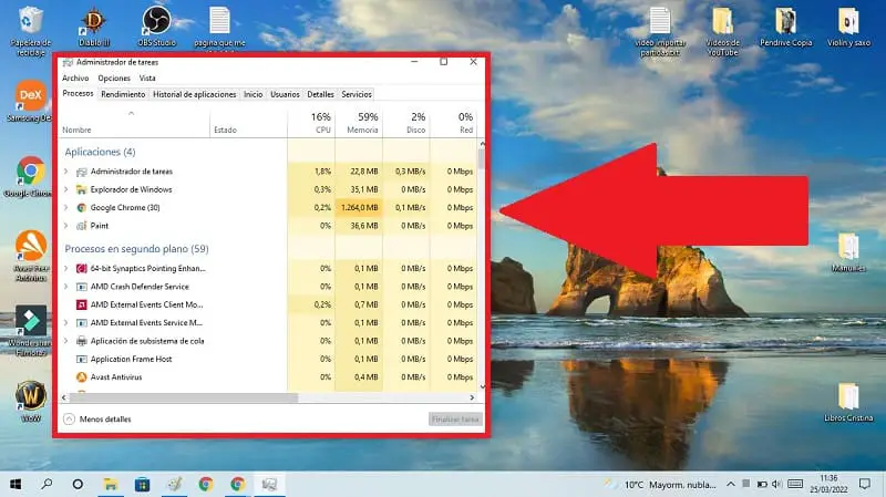 taskmgr Windows 10.