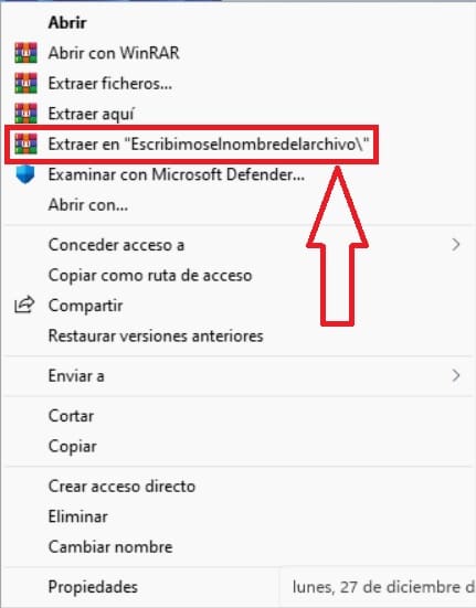 Unzip Winrar Windows 11.