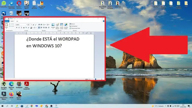 Wordpad windows 10.