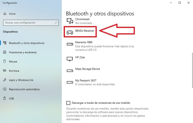 8Bitdo usb adapter Windows 10.
